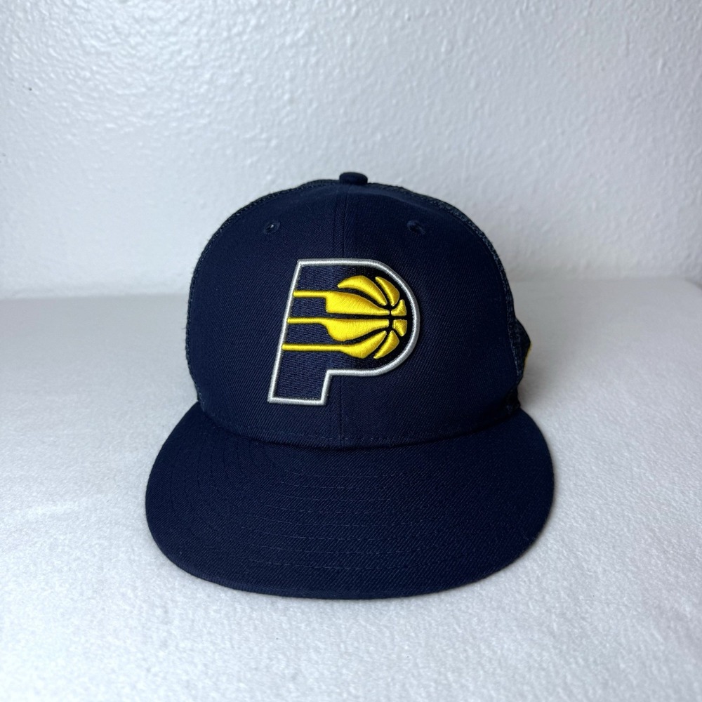 Indiana Pacers NBA Adjustable New Era Trucker‎ Hat Blue SnapBack Cap 9fifty